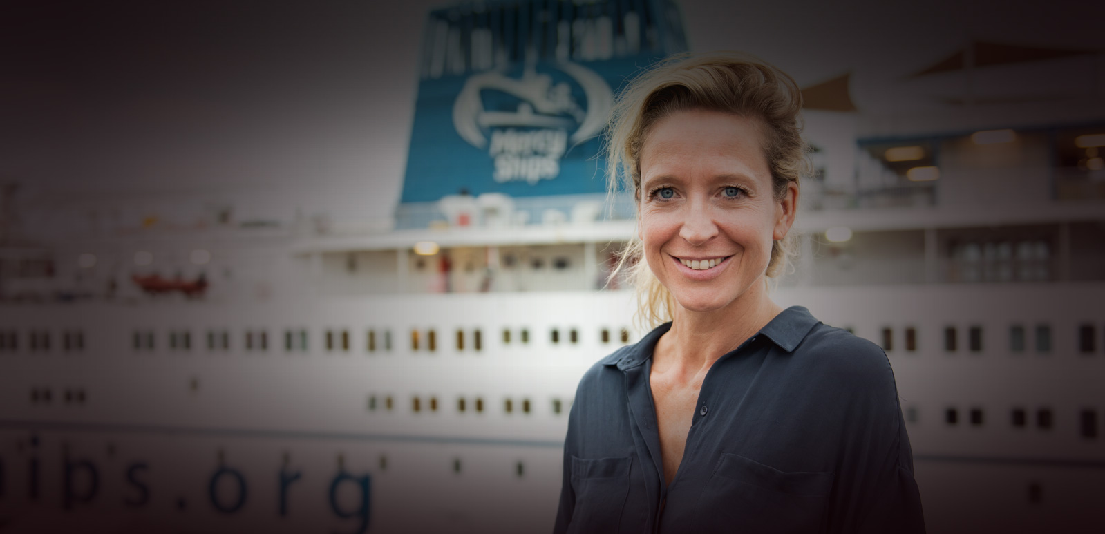 cath-luyten-ambassadeur-mercyships-voor-het-schip