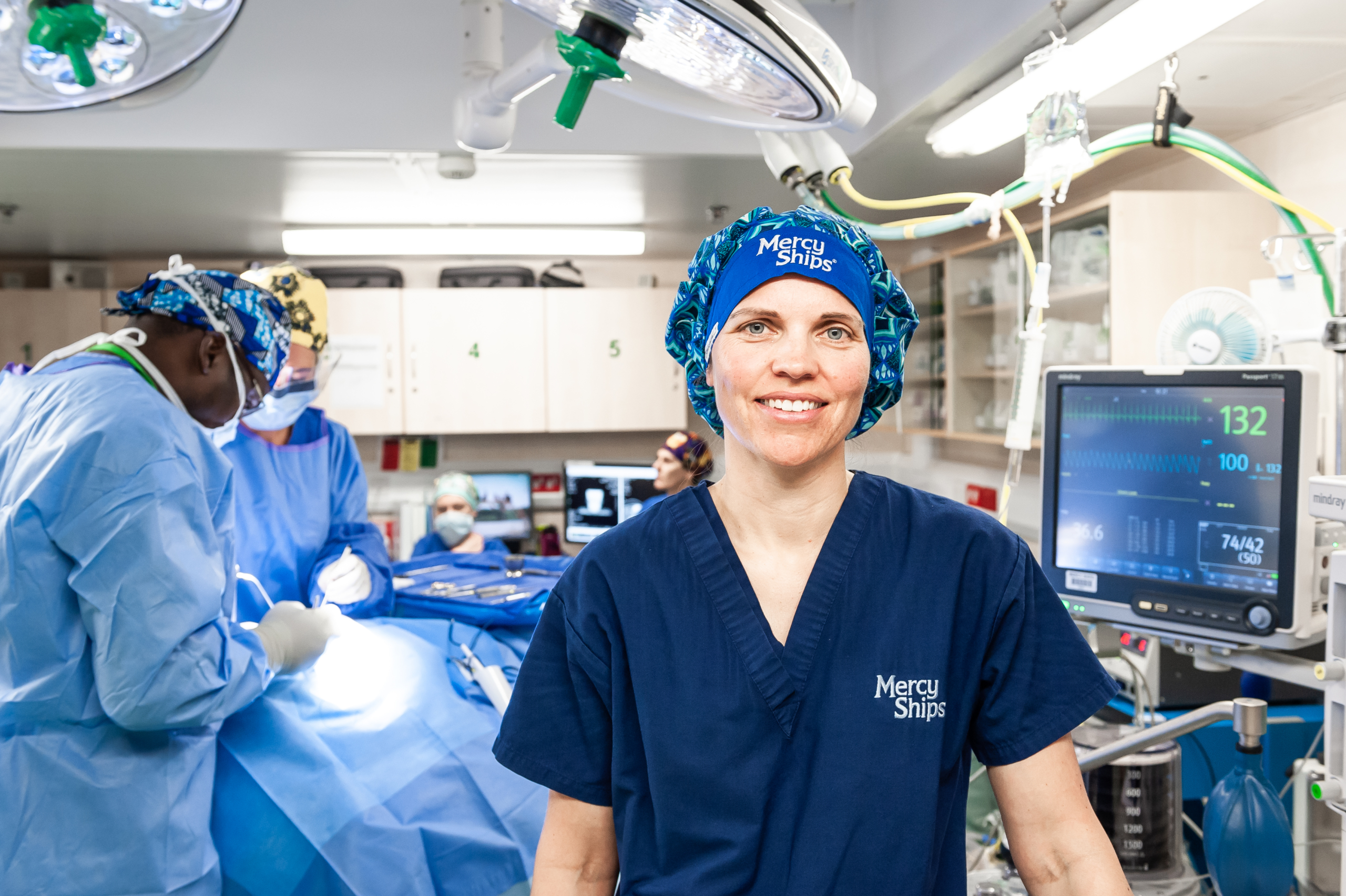 Anesthetist Catherine Vandewaeter at work