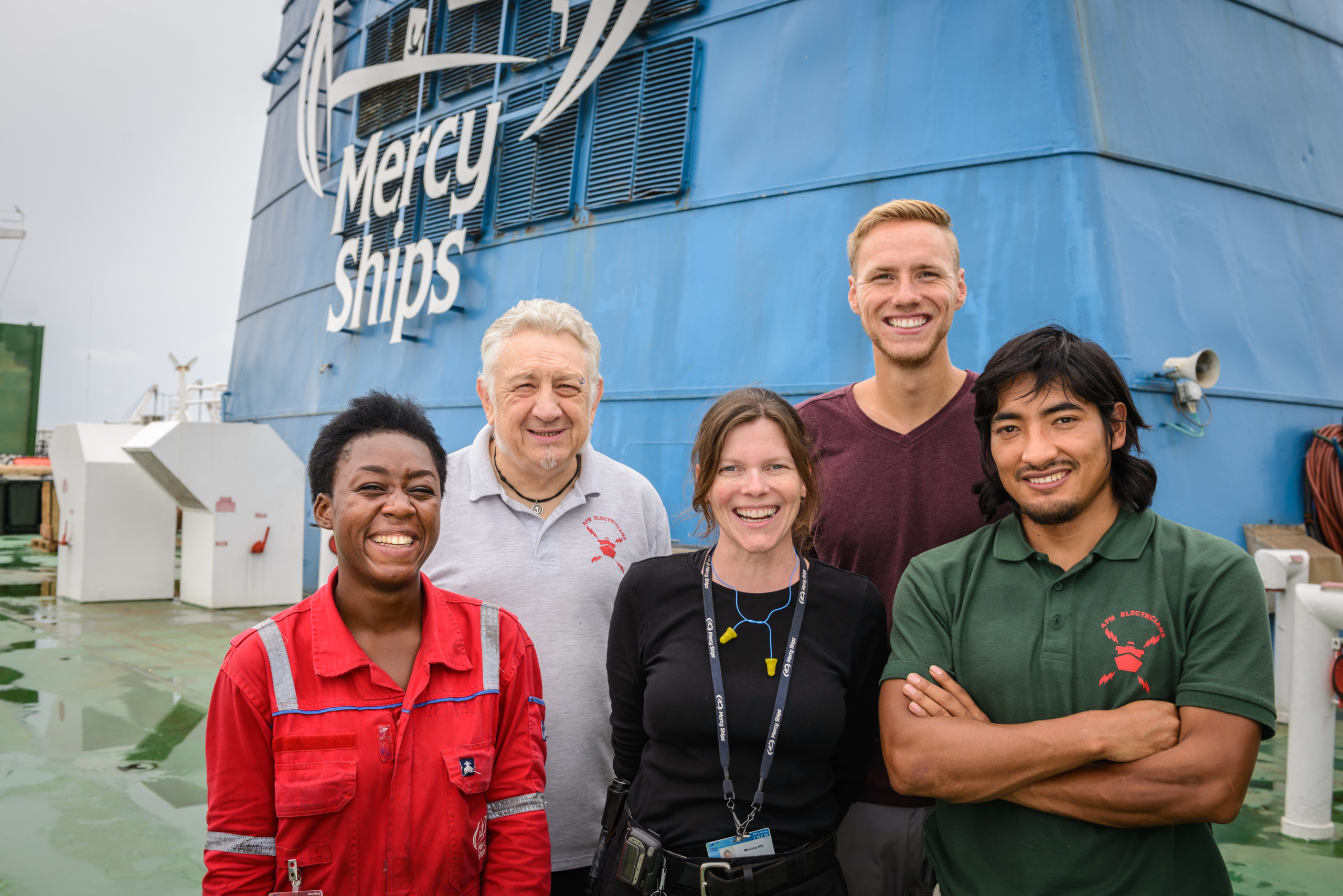 Vrijwilligers Mercy Ships