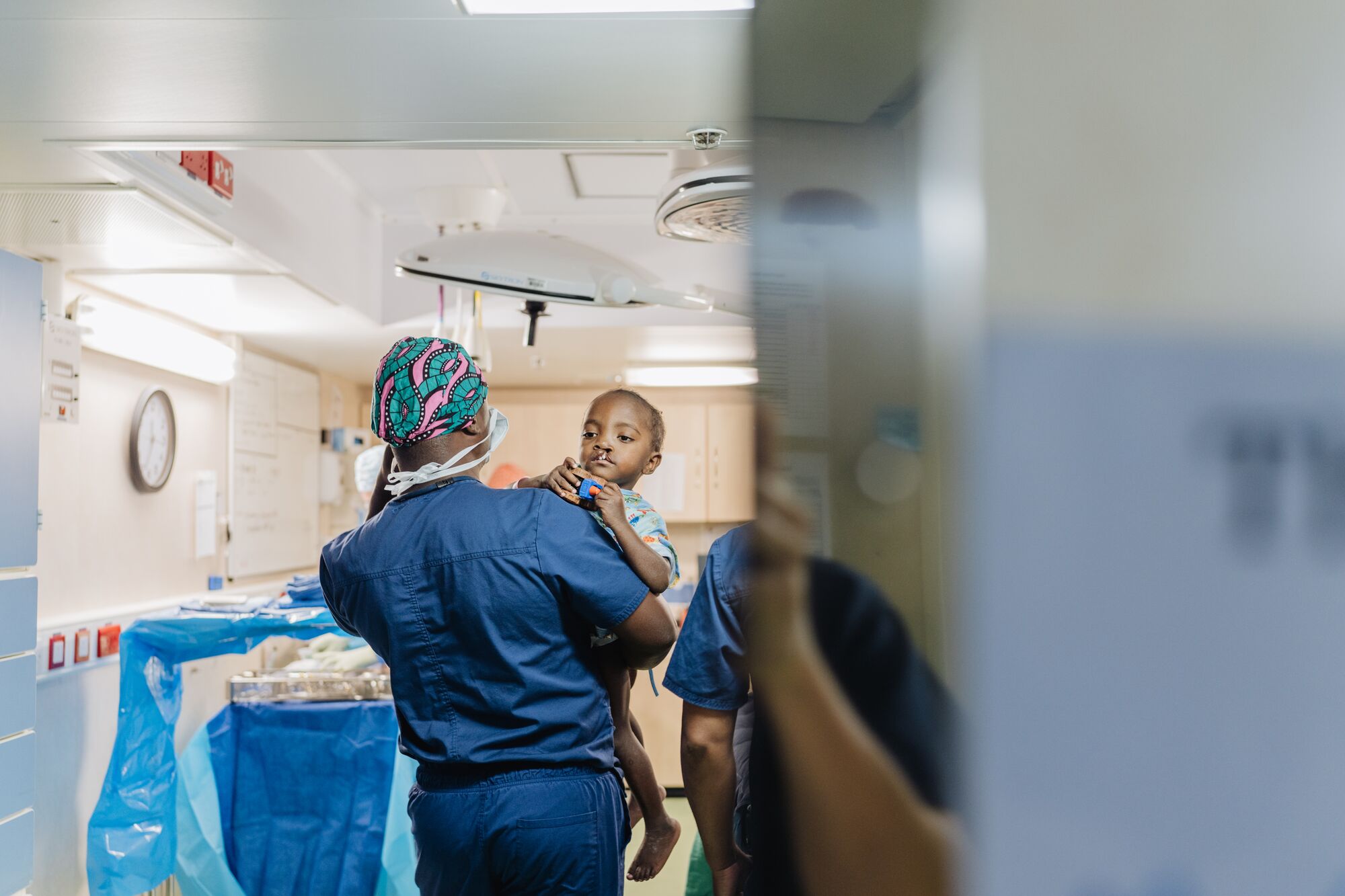 Armane op het ziekenhuisschip van Mercy Ships.