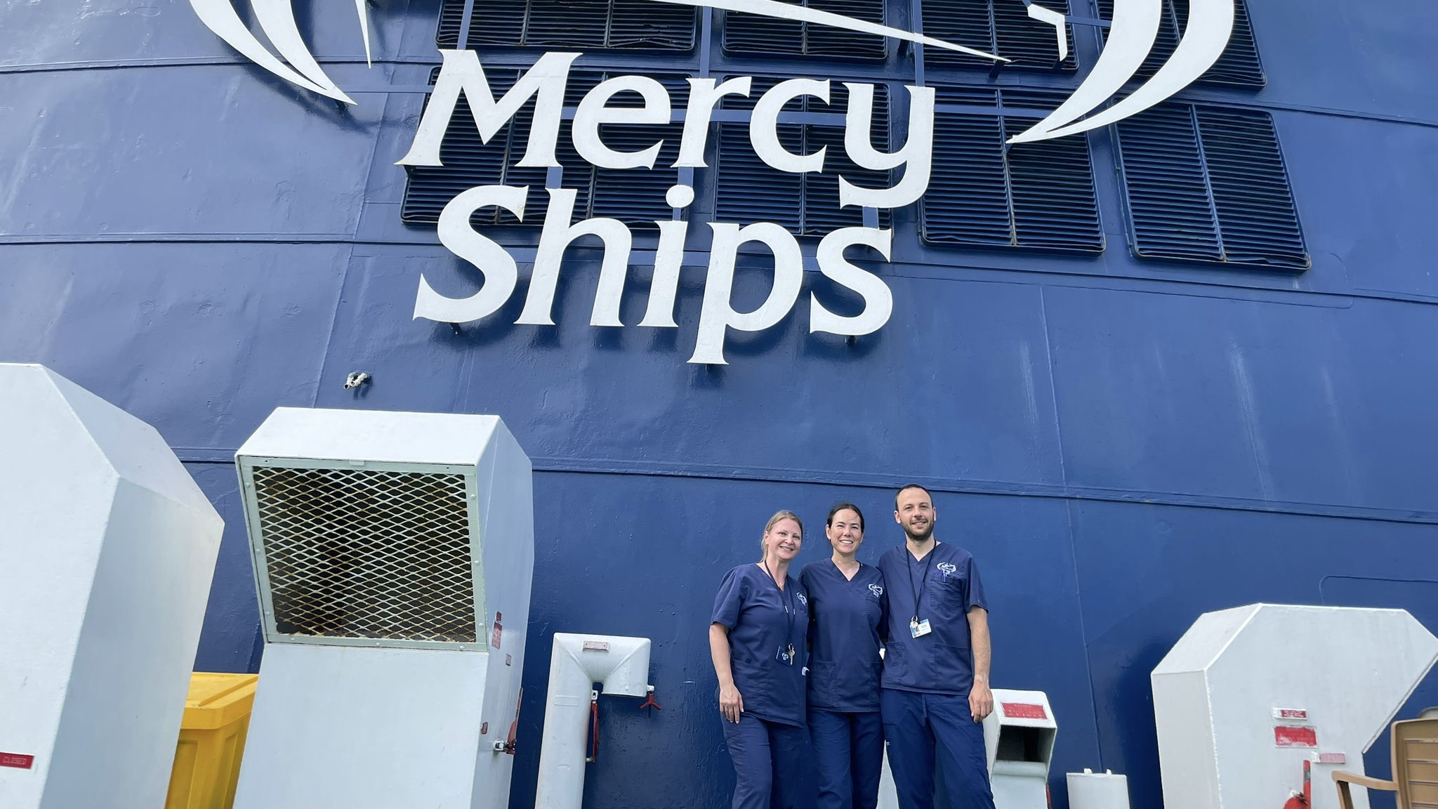 Christophe Verheyden, vrijwilliger bij Mercy Ships