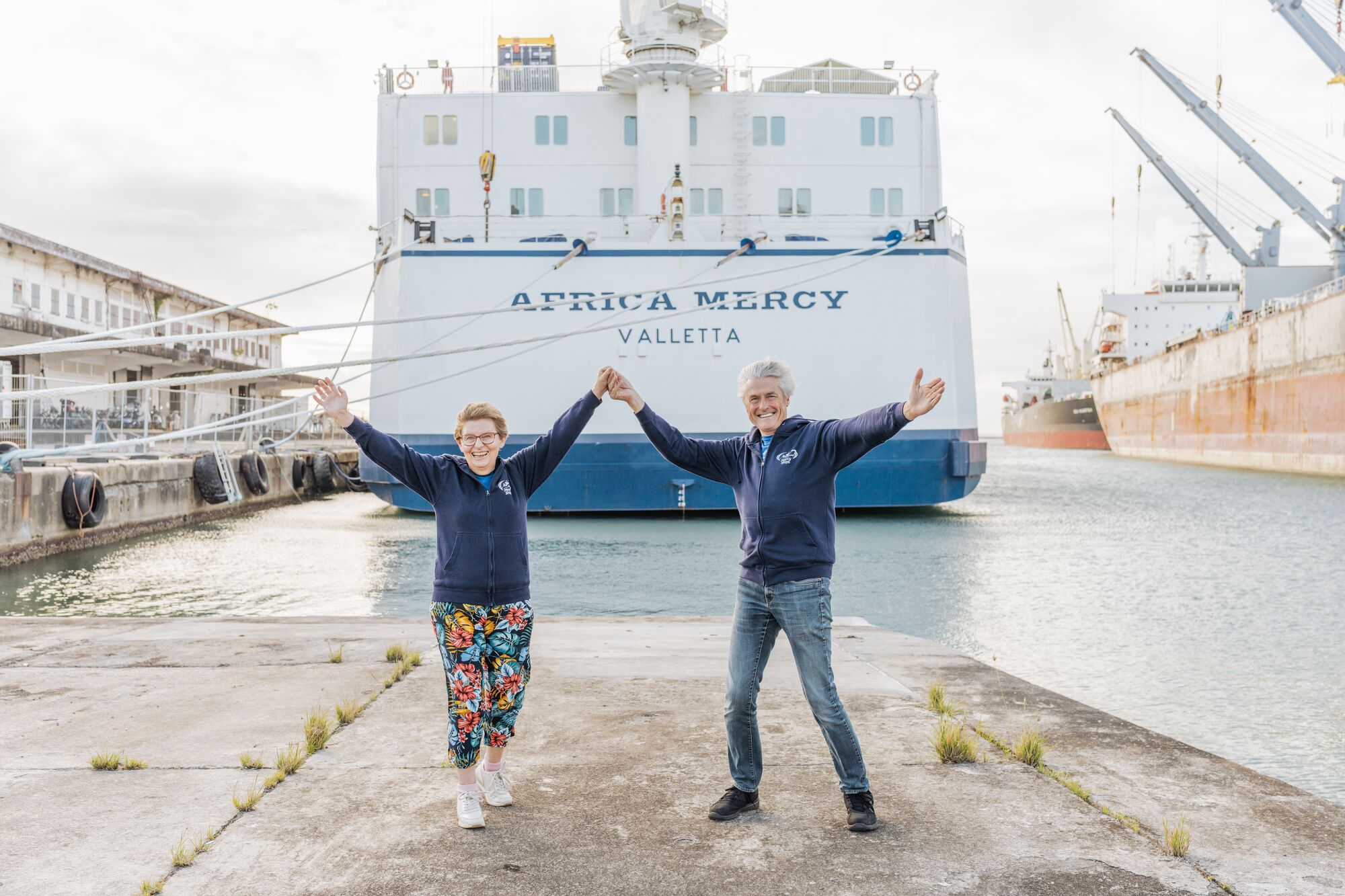 Luc & Gaby voor de Africa Mercy