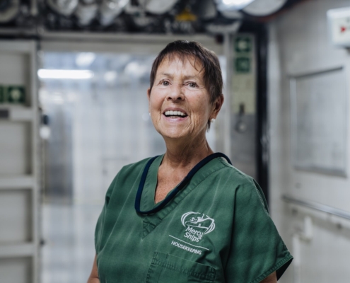 Tania, vrijwilligerswerk bij housekeeping